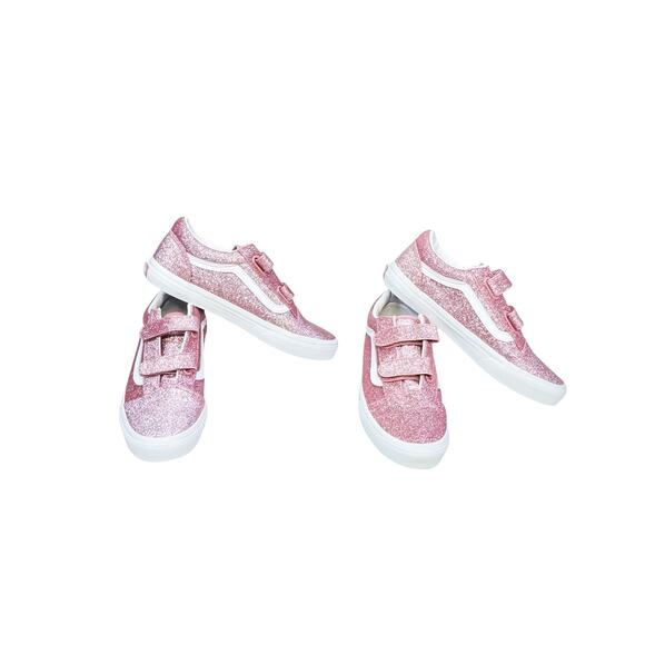 Mommy & Me - Vans Old Skool Rose Gold Glitter Sneakers 6.5/4.5 - Picture 2 of 6